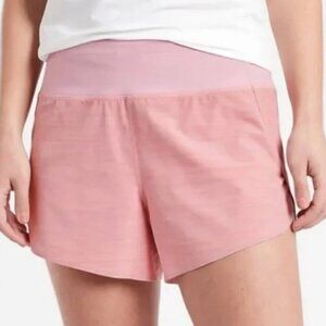 Athleta Space Dye Begonia Pink Run With It Shorts 1X NWT